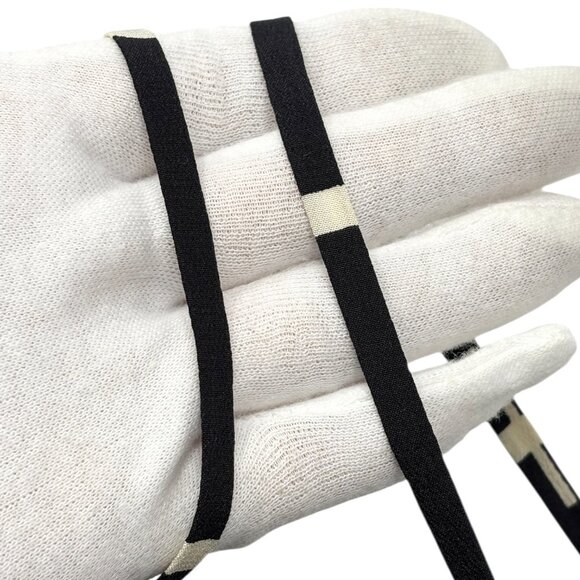 CHANEL Vintage 97P CC Logo Print Silk Camisole Slip Dress #40 Black [106075] - Picture 11 of 13